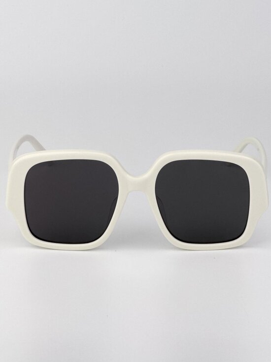 Loewe Women Sunglasses – Ivory Smoke Square (LW40134U 25A) – New & Authentic main image 5